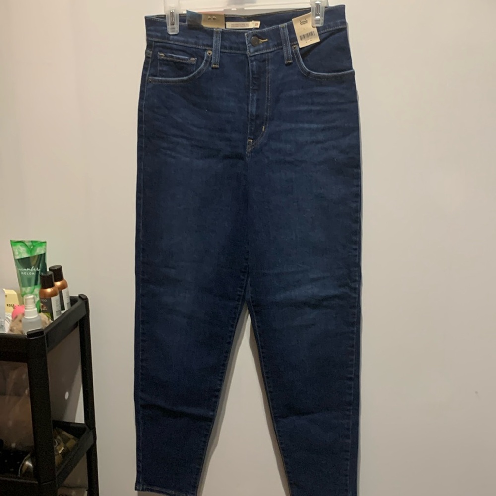 NWT High Waist Mom Jeans - red tab